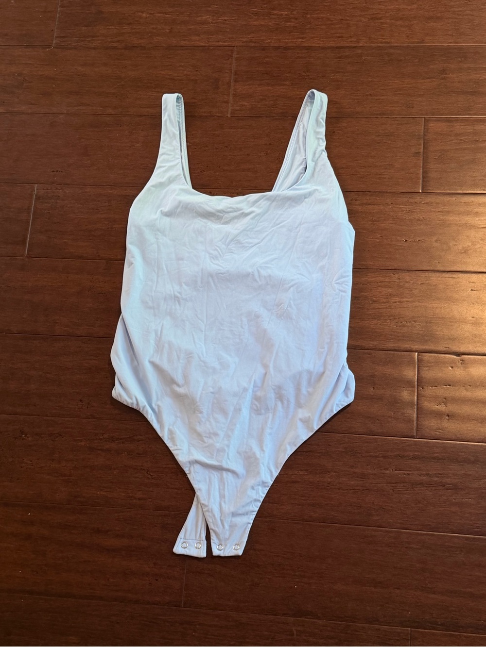 Auden Light Blue Scoop Neck Bodysuit